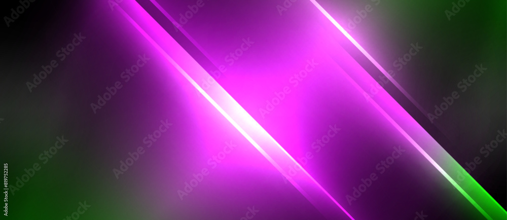 Neon dynamic diagonal light rays background. Techno digital geometric concept design for wallpaper, banner, presentation, background Neon dynamic diagonal light rays background. Techno digital geometric concept design for wallpaper, banner, presentation, background