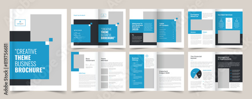 Annual Report, Multipage company profile design, Brochure template, cover page design, leaflet, magazine, Project Proposal