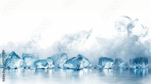 Melting ice cubes under blistering heat