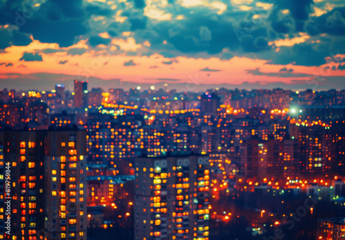 Blurred background city
