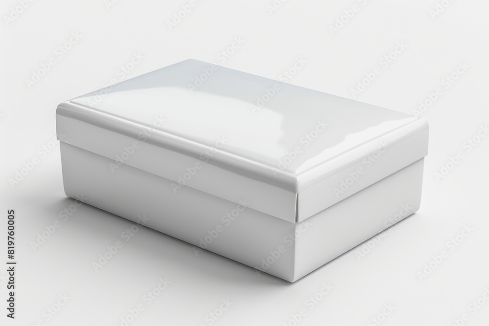 White Box Packaging Mockup on Isolated Background created with Generative AI White Box Packaging Mockup on Isolated Background created with Generative AI