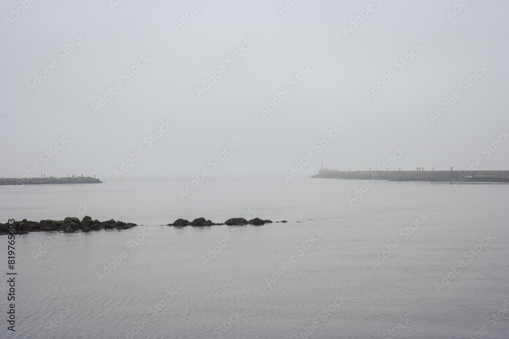 River mouth fishing point