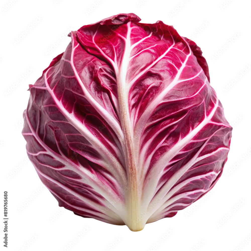 Obraz premium red cabbage isolated on white background