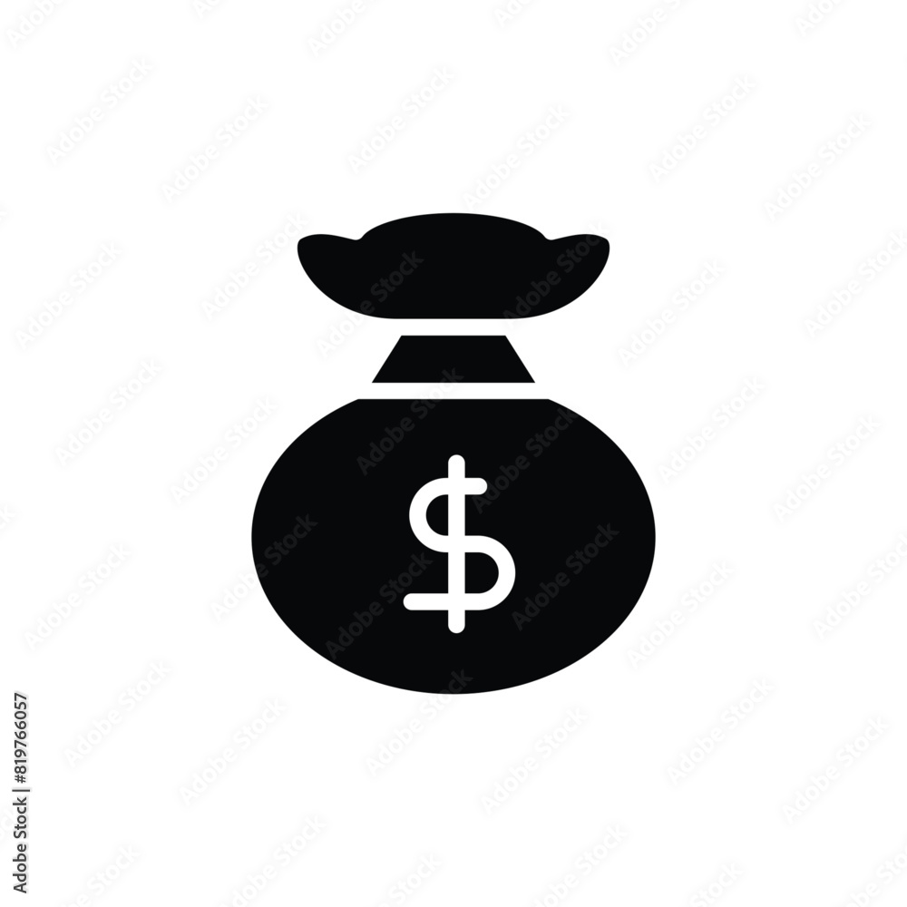money bag solid icon vector design good for website or mobile app money bag solid icon vector design good for website or mobile app