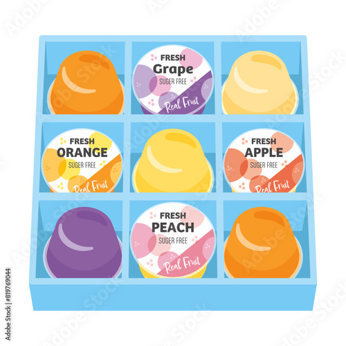 フルーツゼリーの詰め合わせ