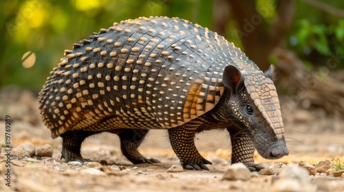 Six-Banded Armadillos Are Native To South America, And They Are The Only Armadillos With Six Bands Of Armor. photo