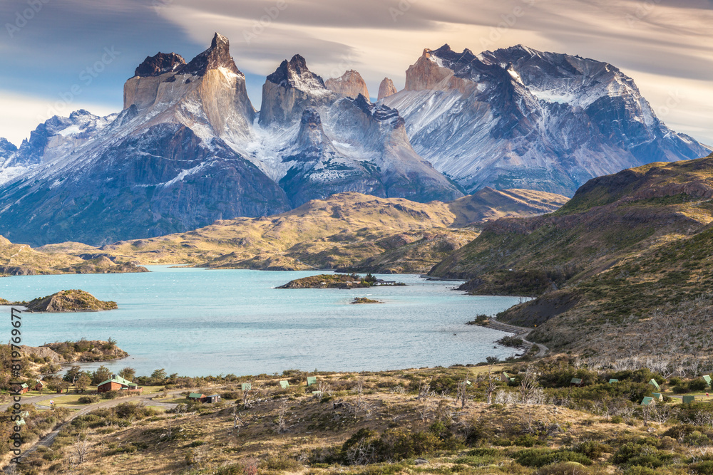 Obraz premium Nice view of Torres Del Paine National Park, Chile.