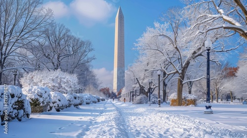 The Washington Monument Stands Tall And Proud In The Heart Of Our Nation'S Capital.