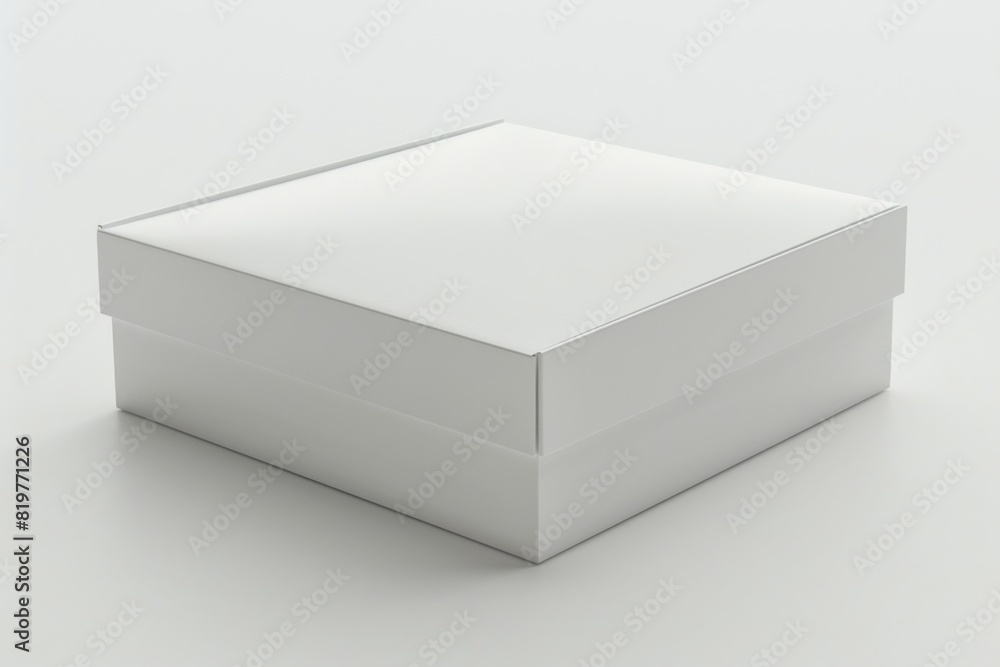 White Box Packaging Mockup on Isolated Background created with Generative AI White Box Packaging Mockup on Isolated Background created with Generative AI
