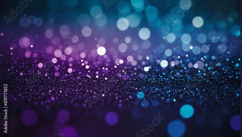 Abstract background featuring a gradient of blues and purples and a pattern of dots.