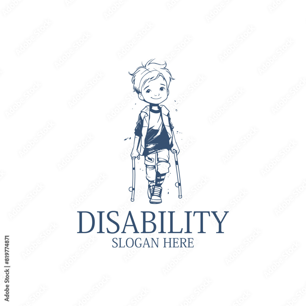 Disability foundation logo vector illustration Disability foundation logo vector illustration
