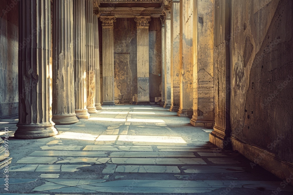 Podium in Ancient greek mythology style interior design - Ai. Beautiful ...