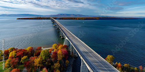  A Drone View of the Lake Champlain Bridge