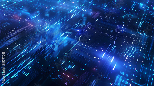 Wallpaper Mural A blue and red wave with many dots. The blue is the color of the sky and the red is the color of the ocean Torontodigital.ca