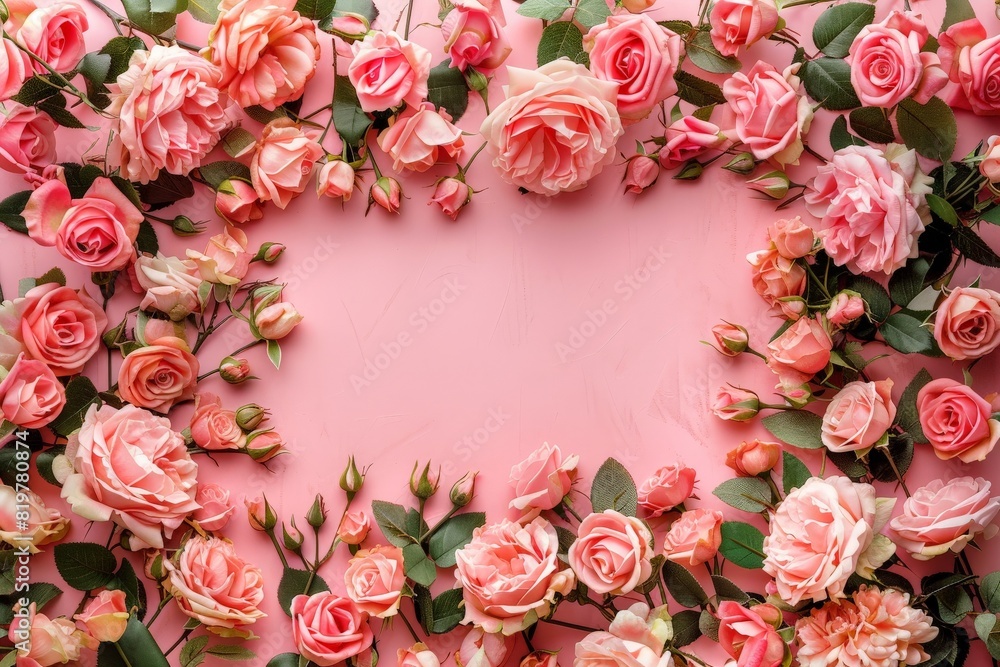 Drawing of a heart-shaped arch made of flowers. Backdrop with selective focus and copy space for the inscription. Beautiful simple AI generated image in 4K, unique. Drawing of a heart-shaped arch made of flowers. Backdrop with selective focus and copy space for the inscription. Beautiful simple AI generated image in 4K, unique.