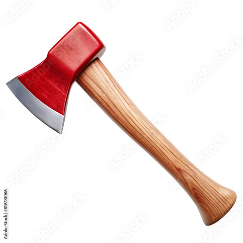 axe red on transparent background