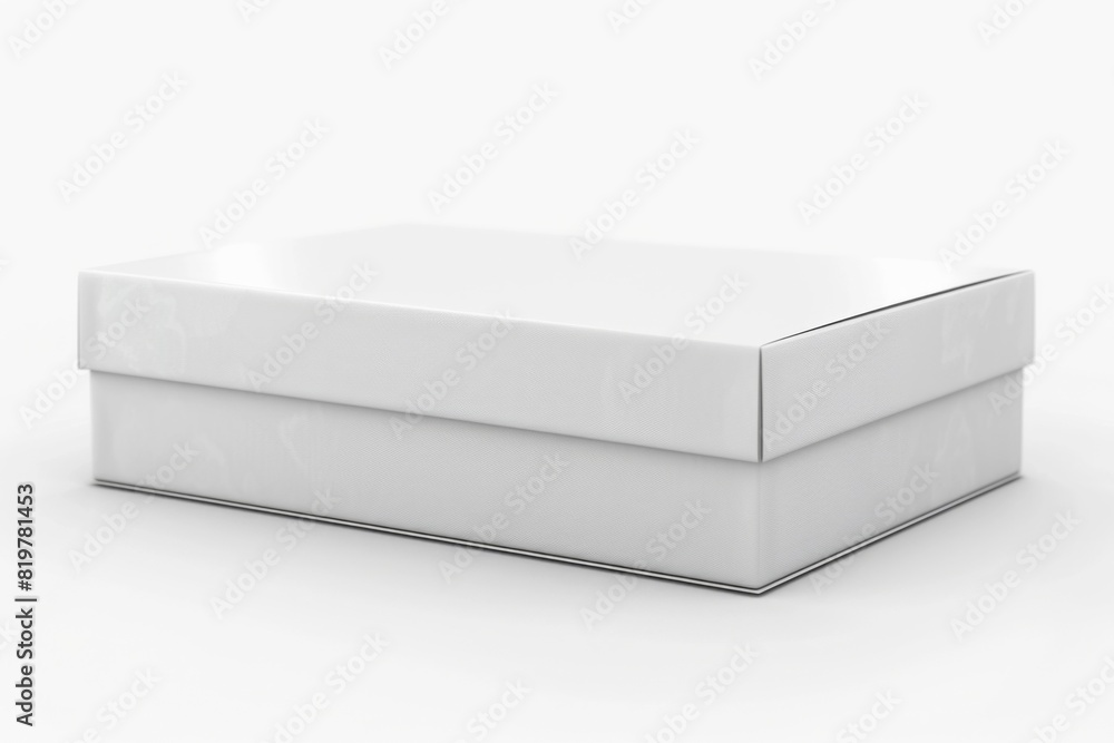 White Box Packaging Mockup on Isolated Background created with Generative AI White Box Packaging Mockup on Isolated Background created with Generative AI
