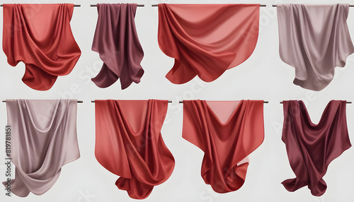 long silk satin cloth fabric floating 1