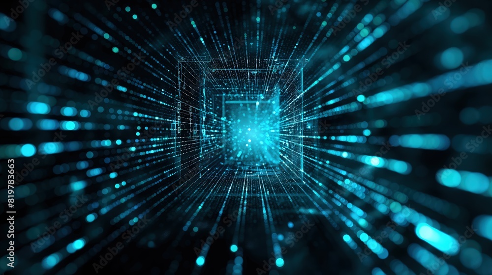 A high-tech background with a seamless glitch pattern resembling a ...