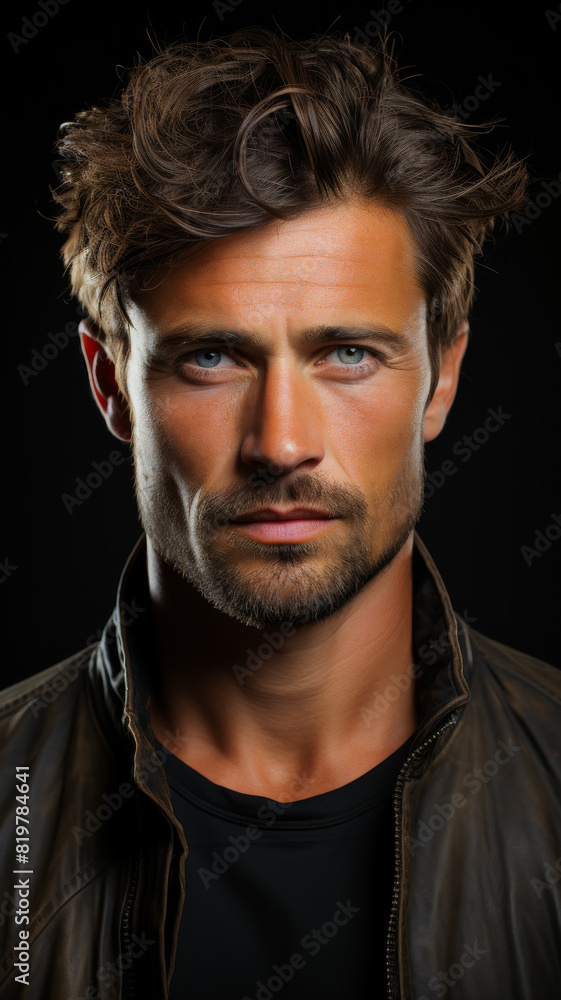 Close Up Portrait Of Man Close Up Portrait Of Man