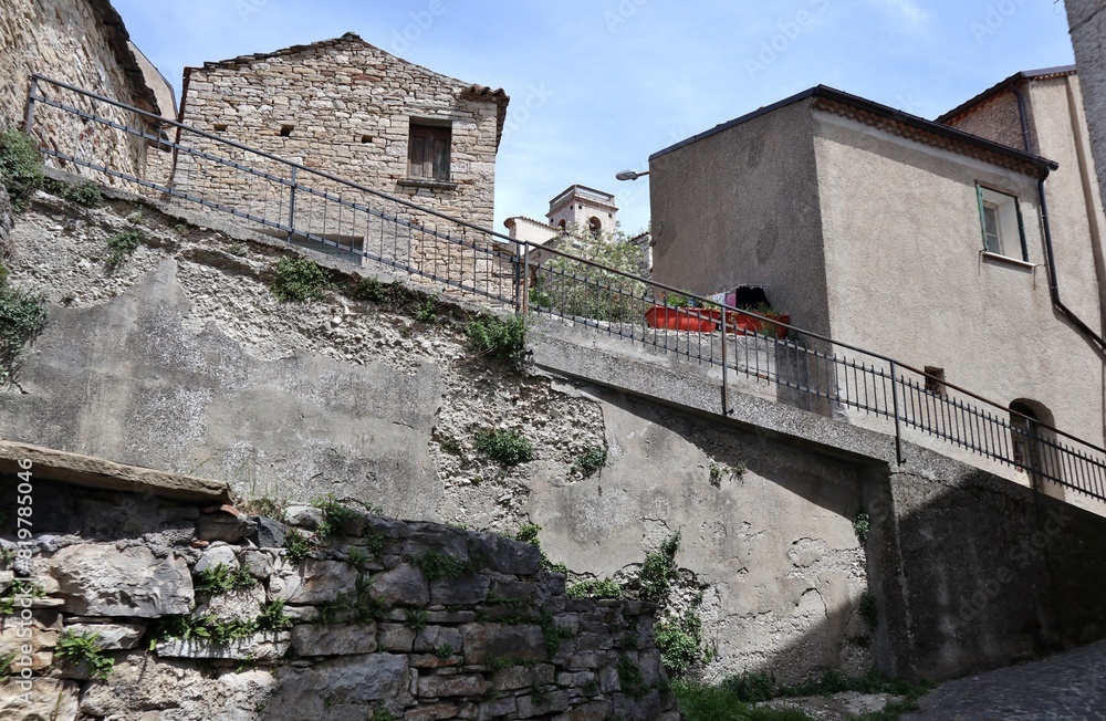 Macchiagodena - Scorcio del centro storico da Via XXIV Maggio