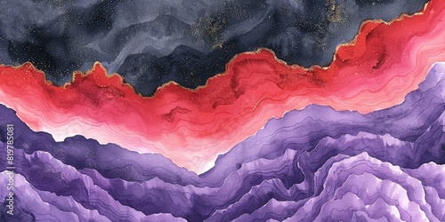 Abstract Marble Stone Pattern Texture with Gold and Multicolored Accents