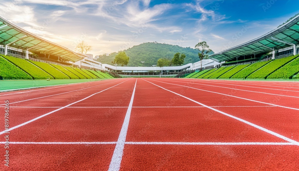 Fototapeta premium tennis court line, track, running, sport, race, competition, field, stadium, 