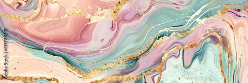 Wallpaper Mural Abstract Marble Stone Pattern Texture with Gold and Multicolored Accents Torontodigital.ca