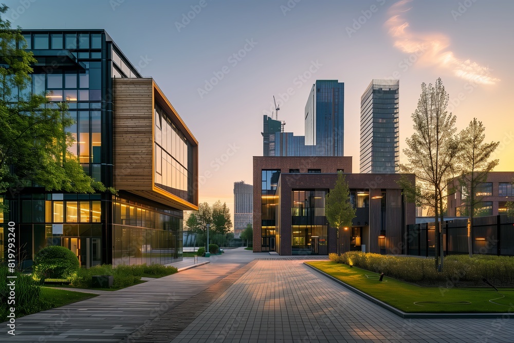 Modern city building architecture. Urban skyscraper, business landmark with glass facade. Downtown travel tourism, famous destination. Beautiful skyline view, blue sky. Asia, Modern city building architecture. Urban skyscraper, business landmark with glass facade. Downtown travel tourism, famous destination. Beautiful skyline view, blue sky. Asia,