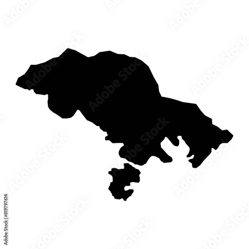 Le Mont Dore commune map, administrative division of New Caledonia. Vector illustration. photo