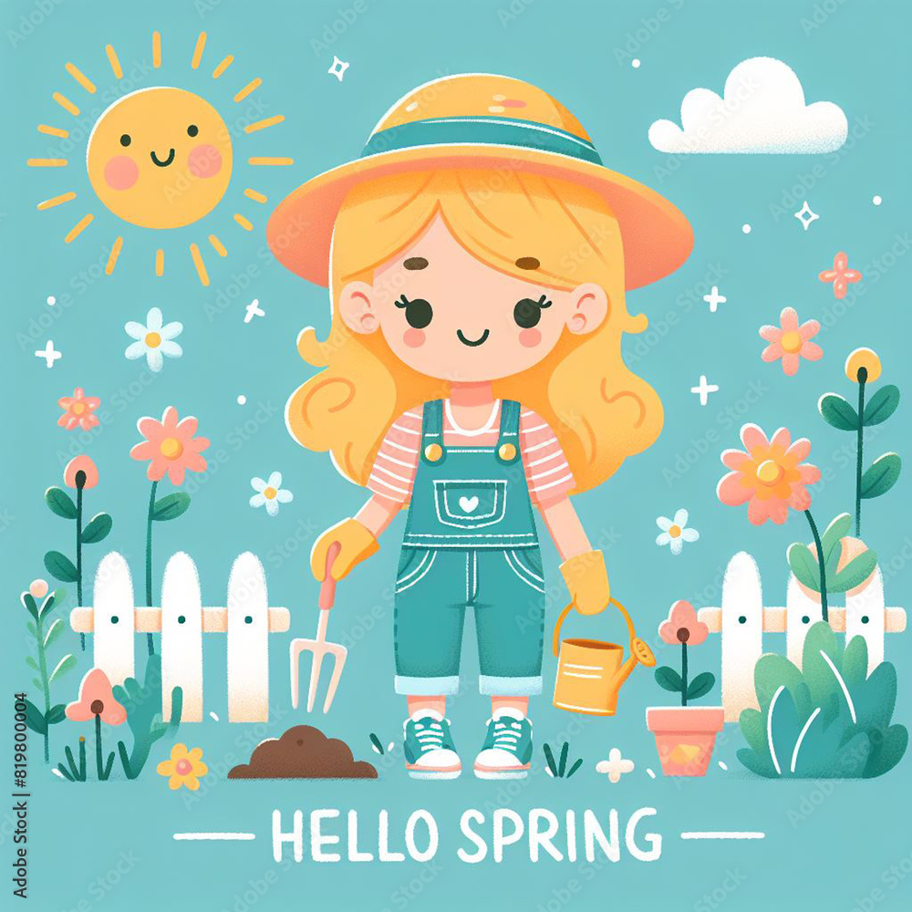 a woman planting flowers in her sunny garden a woman planting flowers in her sunny garden