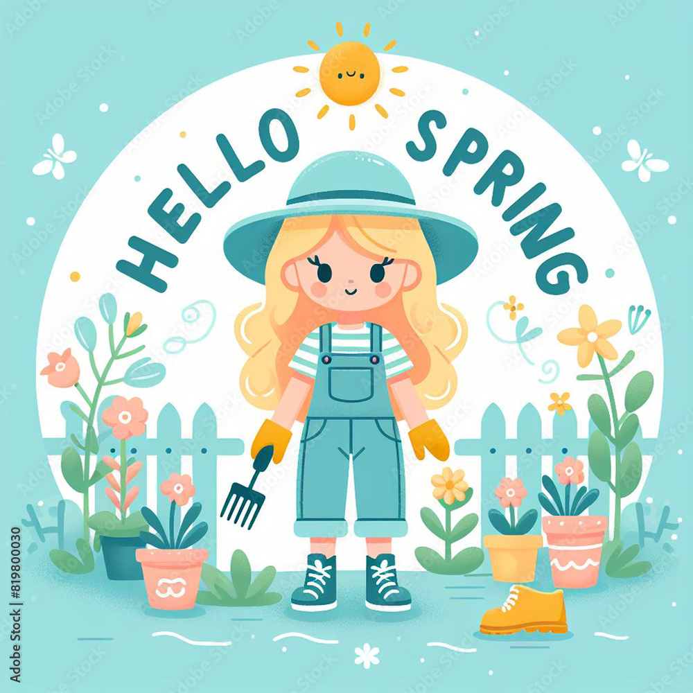 a woman planting flowers in her sunny garden a woman planting flowers in her sunny garden