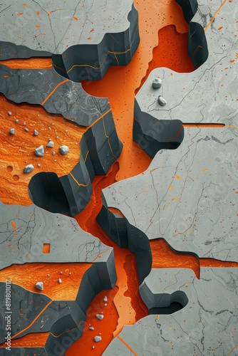 Abstract Marble Stone Pattern Texture with Gold and Multicolored Accents