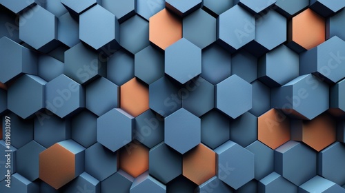 A geometric abstract background with hexagonal elements for medical  technology  or science designs.