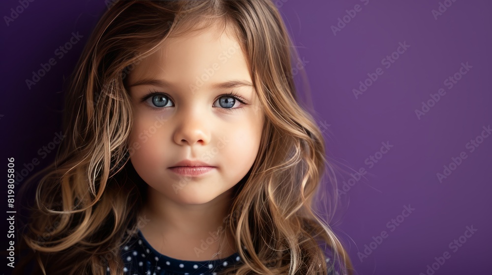 A young girl with long brown hair A young girl with long brown hair