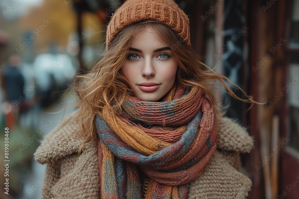 Autumn Layered Outfit A stylish outfit with layers, featuring autumn fashion elements like scarves and boots Autumn Layered Outfit A stylish outfit with layers, featuring autumn fashion elements like scarves and boots