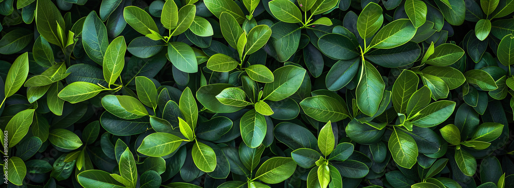 A captivating top-down view of vibrant green leaves on a boxwood hedge. A picturesque scene of nature from above. A captivating top-down view of vibrant green leaves on a boxwood hedge. A picturesque scene of nature from above.
