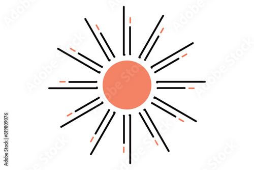 シンプルな太陽のイラスト