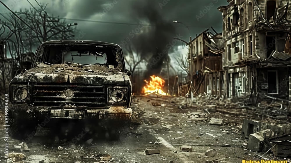 Documentary photography capturing a moody postapocalyptic environment Documentary photography capturing a moody postapocalyptic environment