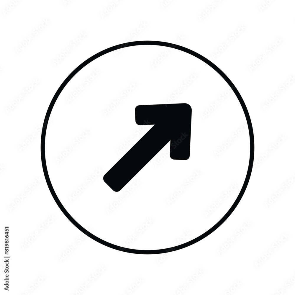 right up icon with white background vector stock illustration right up icon with white background vector stock illustration