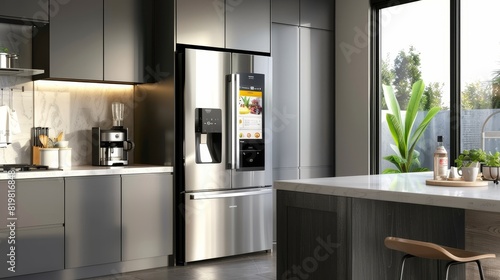 High-Tech Family Kitchen: Smart Appliances and Contemporary Design Elements