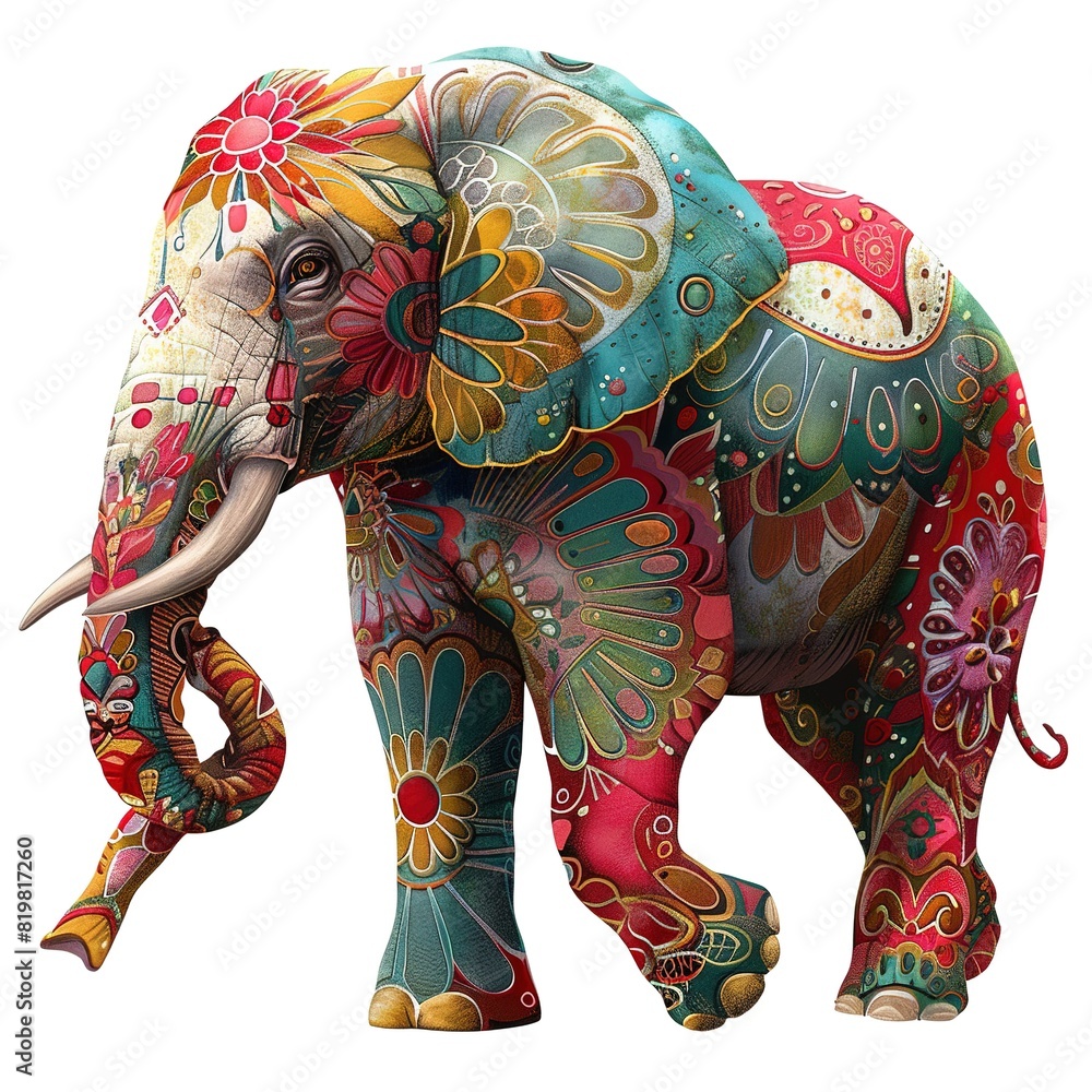 Obraz premium Elephant artsy fashion