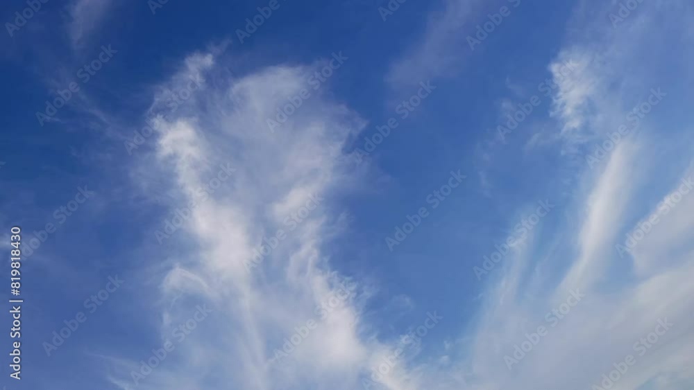 Time lapse of clouds in the blue sky Time lapse of clouds in the blue sky