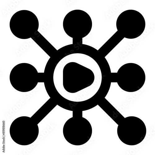 Viral Icon in Solid Style
