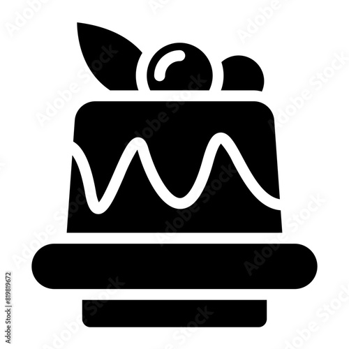 Breakfast pancakes with syrup and butter icon for food apps and websites