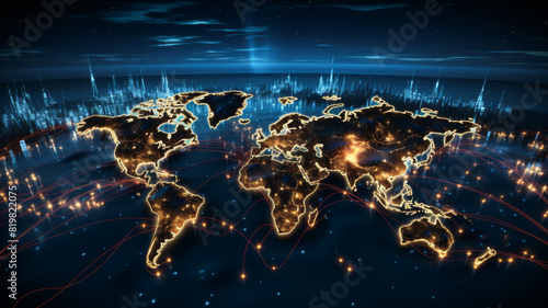 A World Map Pulsating with Real-Time Information. The IoT Networks Orchestrating Our World