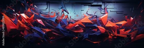 An abstract background inspired by graffiti art. photo