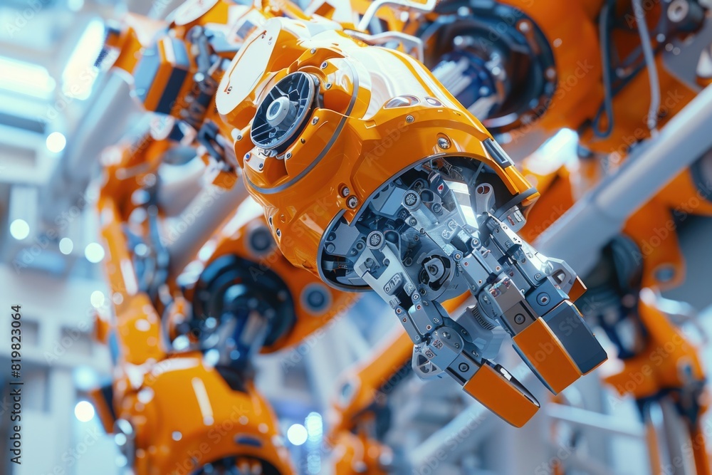 Detailed close up of a machine in a factory. Suitable for industrial concepts Detailed close up of a machine in a factory. Suitable for industrial concepts