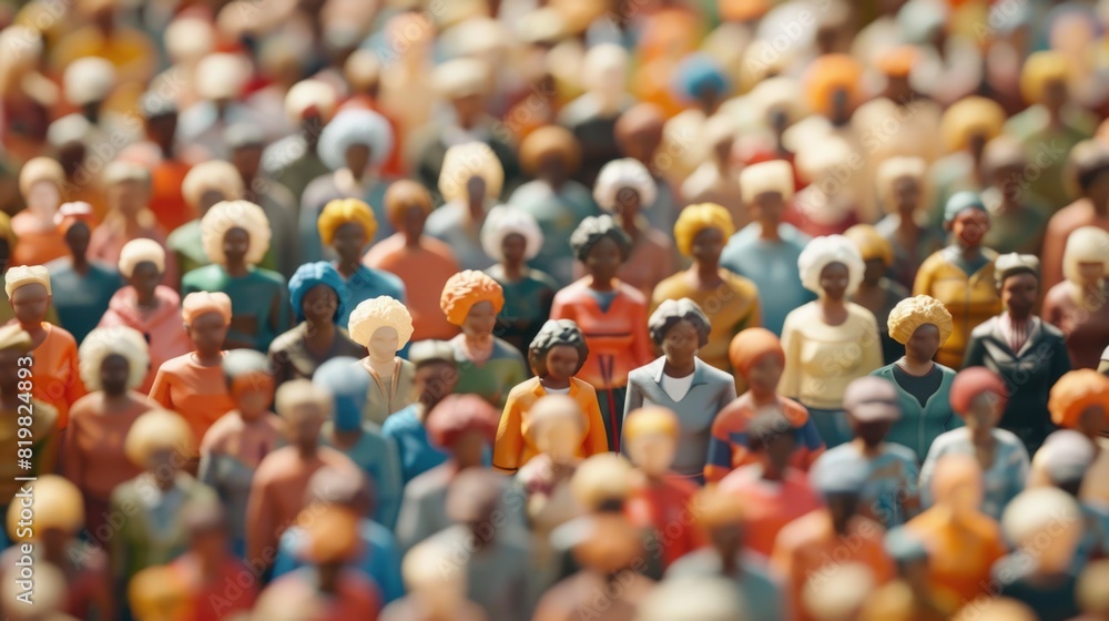 Obraz premium A large group of figurines of different colors. Suitable for various design projects