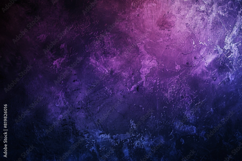 Fototapeta premium Dark abstract background with UV neon glow, blurred light lines, waves. Blue-pink neon light. Beautiful simple AI generated image in 4K, unique.